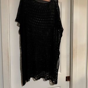 Sea New York Black Mesh Swim Cover-Up